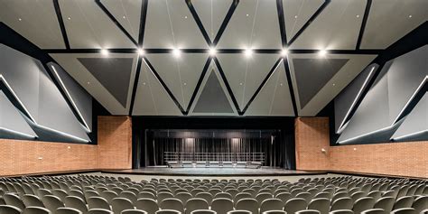 Modern Auditorium featuring Flicker-Free lighting and High-Frequency DMX Dimming - Meteor Lighting