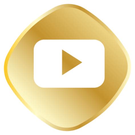 Gold YouTube Logo Transparent