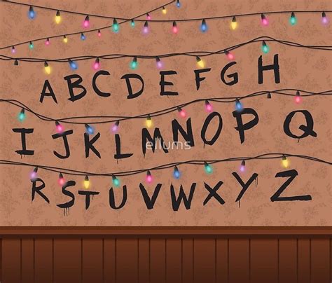 Stranger Things Alphabet Wall | Stranger things alphabet wall, Stranger ...