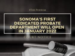 The Superior Court of Sonoma County's first dedicated Probate ...