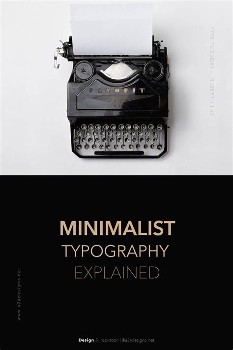 Minimalist Typography Explained | A:A Designs | Typography, Trend word, Branding website design