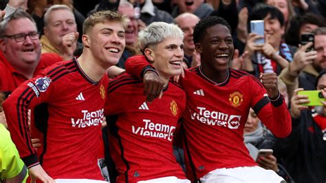 Class from Kobbie Mainoo! What Man Utd midfielder did to inspire next generation of Old Trafford ...