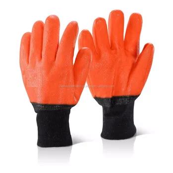 Thermal Hi Viz Waterproof Freezer Work Gloves Cold Store Winter Warm ...