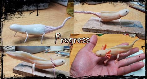 Axolotl_Polymer Clay Sculpture : r/fanart