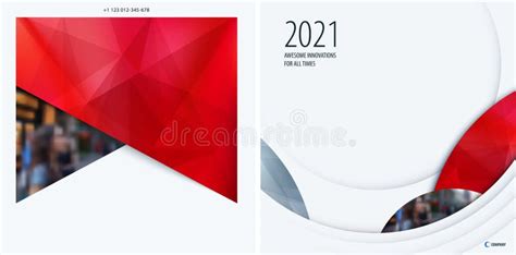 Abstract Double-page Brochure Material Design Style with Colourful Layers for Branding. Business ...