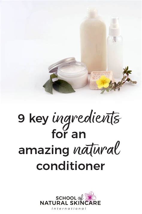 9 Key Ingredients for an Amazing Natural Conditioner - School of ...