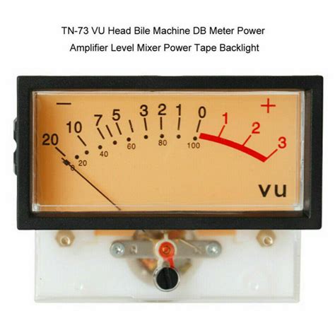 AC650Ω Analog Audio VU Meter Level Indicator VU Meter Header TN-73 Backlight | Wish