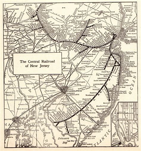 Central Railroad Of New Jersey Map