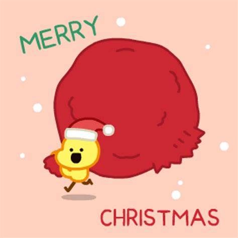 Merry Christmas Elf Cute Bird GIF | GIFDB.com