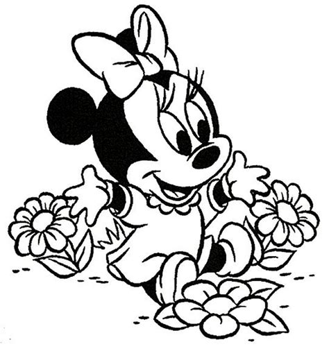 minnie mouse birthday coloring - Clip Art Library