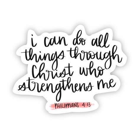 I can do all things through Christ who strengthens me faith sticker Decals & Skins Laptop ...