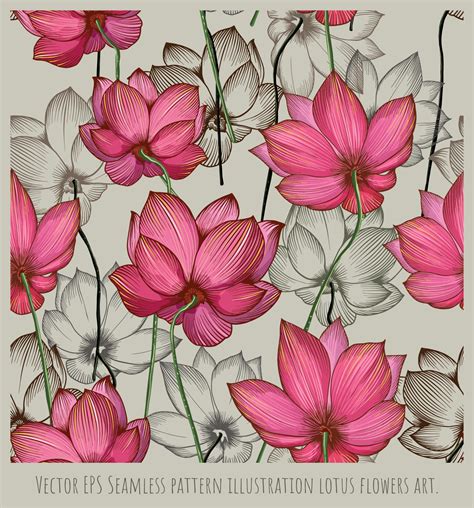 Lotus Pattern Background