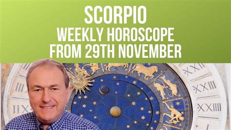 Scorpio Weekly Horoscope from 29th November 2021 - YouTube