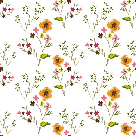 Floral Seamless vector illustration pattern background. Design for use ...