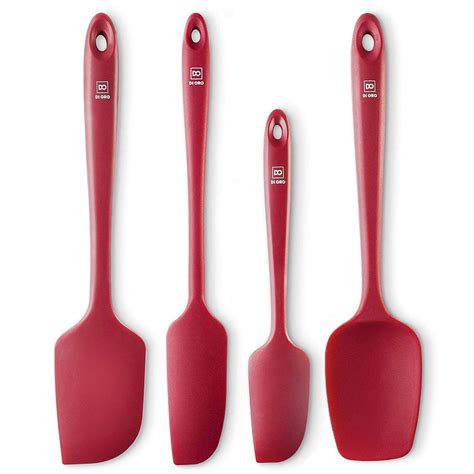 DI ORO Seamless Series 4-Piece Silicone Spatula Set - 600°F Heat ...