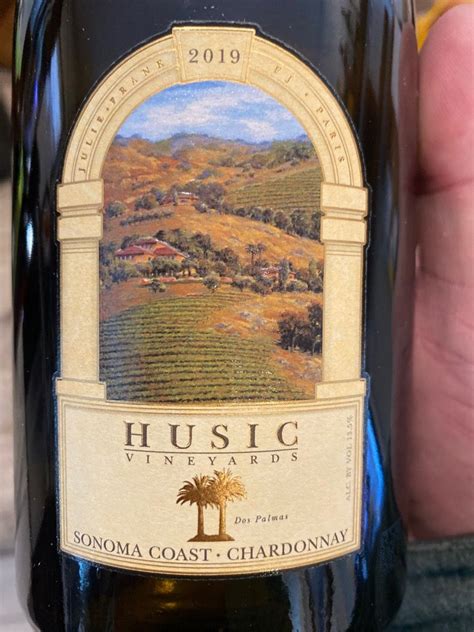 2019 Husic Vineyards Chardonnay Sonoma Coast, USA, California, Sonoma ...