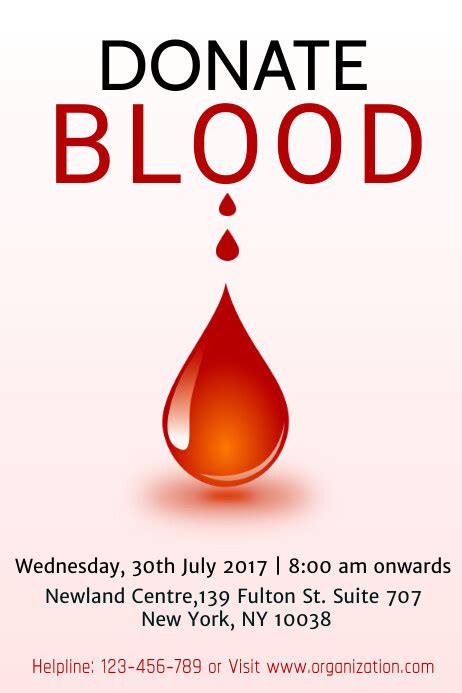 Blood Donation Poster Design