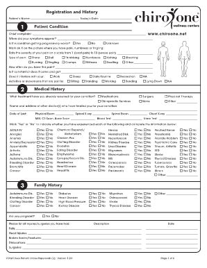 Download New-Patient Forms - Chiro One Wellness Centers - Fill and Sign Printable Template Online