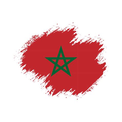 Brush frame Morocco flag vector 16542195 Vector Art at Vecteezy