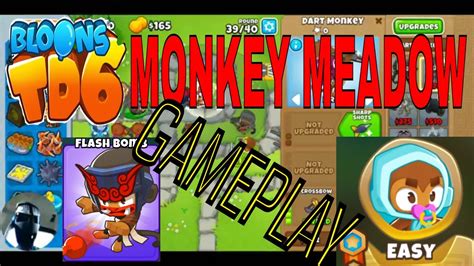 BLOONS TD 6 MONKEY MEADOW MAP ON EASY BTD 6 GAMEPLAY WALKTHROUGH - YouTube