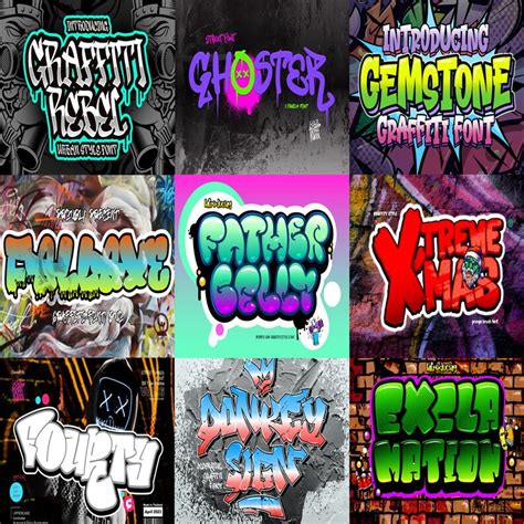 Graffiti Fonts Urban Style Mega Bundle Font Download Pack - Etsy