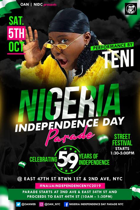 NYC NIGERIAN INDEPENDENCE DAY PARADE & CARNIVAL (With images) | Independence day parade, Nigeria ...