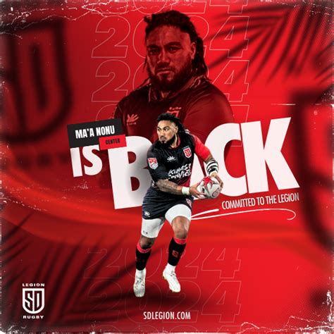 Ma'a Nonu Re-Signs 2024 | San Diego Legion Rugby Team