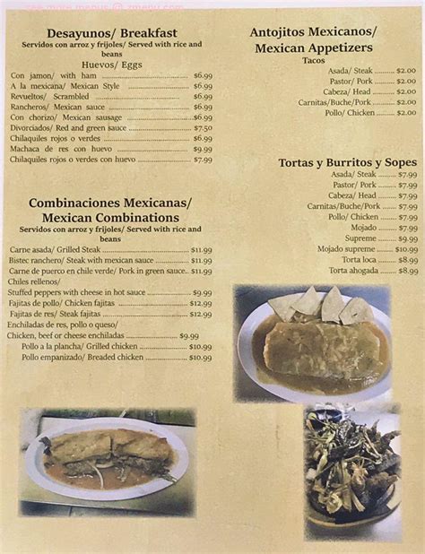 Online Menu of Marisqueria & Taqueria Don Chava Restaurant, Farmersville, California, 93223 - Zmenu