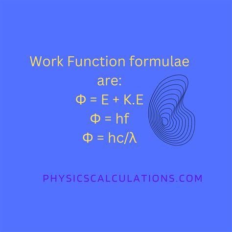 How to Calculate the Work Function of a Metal