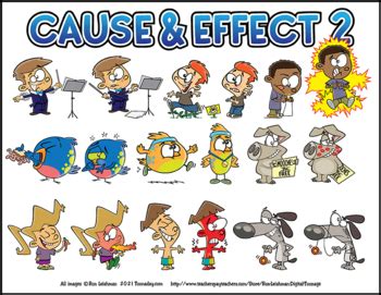 Cause and Effect 2 Cartoon Clipart For All Grades | TpT