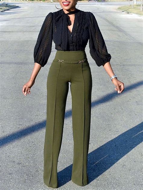 10 Charming High-Waisted Pants Ideas For Women's That Can Combinations ...