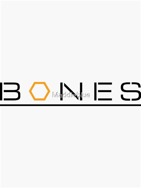 "Bones Logo" Sticker by Maddieblue | Redbubble