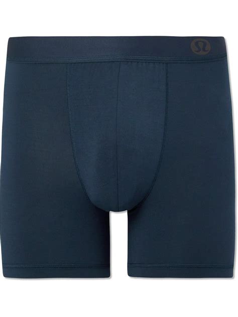 Lululemon - Always in Motion Stretch-Modal Boxer Briefs - Blue Lululemon