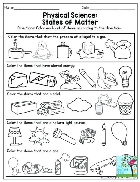 Classifying Matter Worksheet Science Worksheets Resources D0E