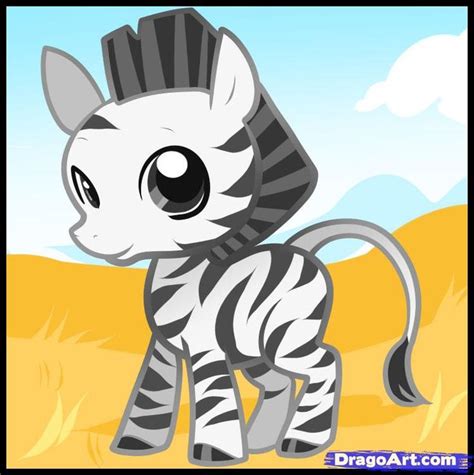 How to Draw a Zebra for Kids | Zebras, Zebra drawing, Drawings