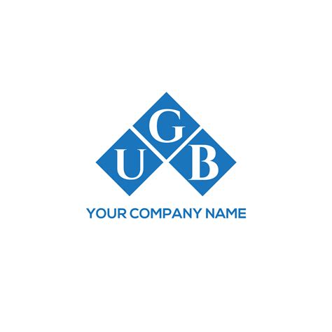 UGB letter logo design on WHITE background. UGB creative initials ...