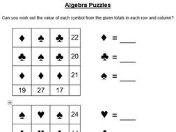 Algebra Puzzle Resources by cherry18 | Teaching Resources