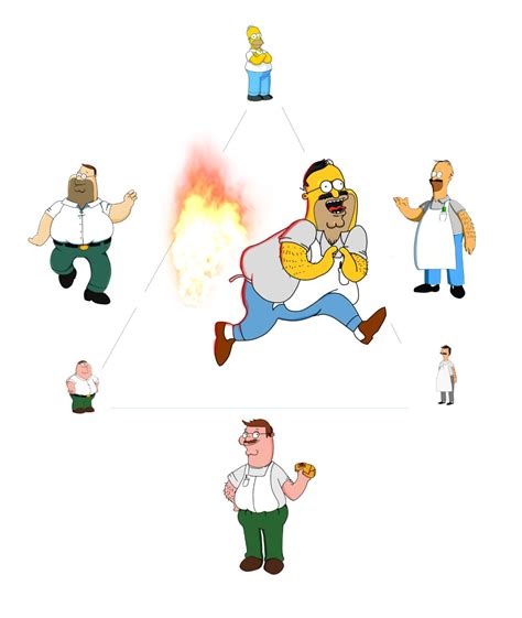 Homer Simpson + Peter Griffin + Bob Belcher by 10Alphonse10 on DeviantArt