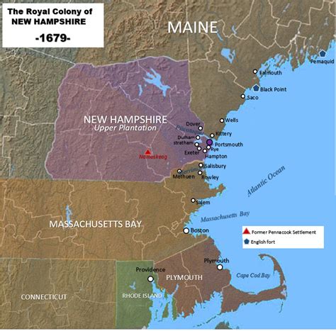 U.S. Timeline: 1679 - New Hampshire becomes a Royal Colony