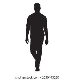 Man Walking Forward Silhouette