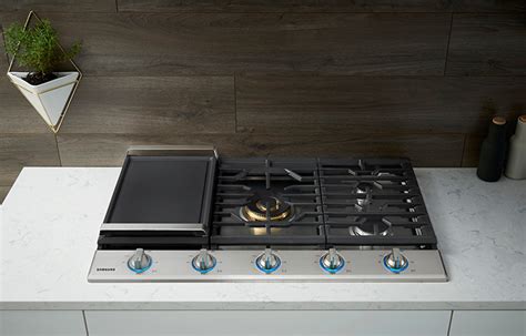 36" Built-In Gas Cooktop with 22K BTU True Dual Power Burner