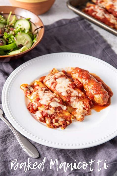 Baked Manicotti | Devon's Marvelous Recipe | Dishes Delish