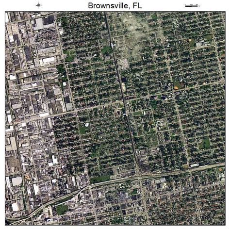 Aerial Photography Map of Brownsville, FL Florida