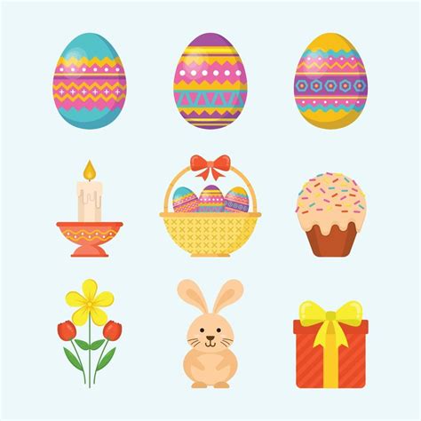 Set of Easter Festival Icon 2072232 Vector Art at Vecteezy