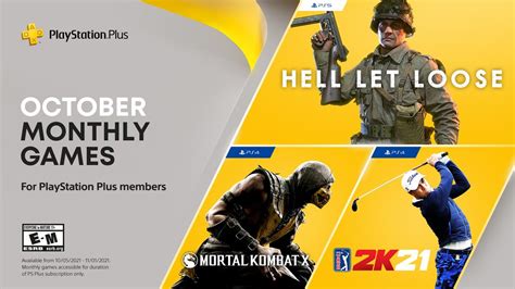 PlayStation Plus games for October: Hell Let Loose, PGA Tour 2K21 ...