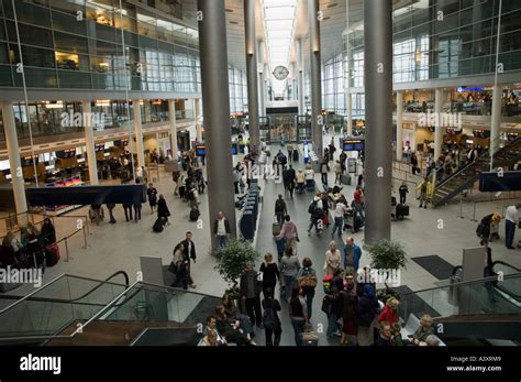 Copenhagen Denmark Departure hall at the Kastrup airport Stock Photo: 6215560 - Alamy