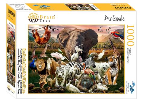 Buy Animal Jigsaw Puzzles 1000 Piece | Brain Tree Games