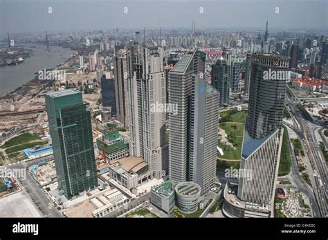 The bund and shanghai skyline Yellow River Stock Photo - Alamy