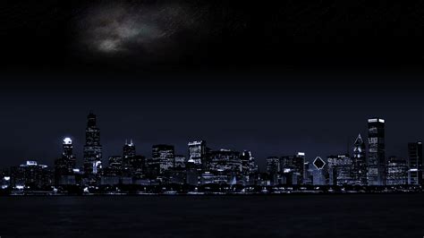 Wallpaper : cityscape, Chicago, city, urban, skyline, night 1920x1080 ...