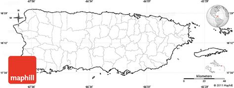 Printable Blank Map Of Puerto Rico